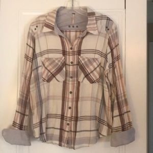 Free People Plaid Shirt